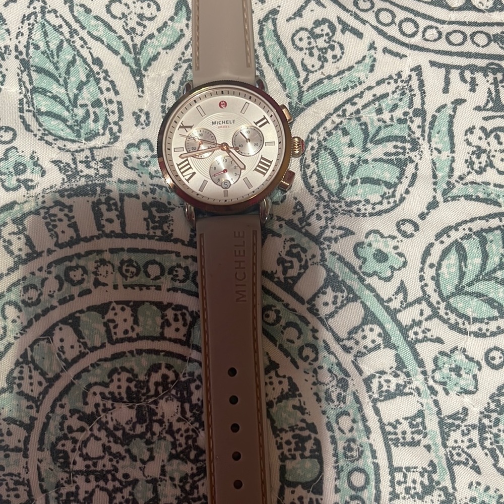Michelle sporty sail stainless steel watch (pink)